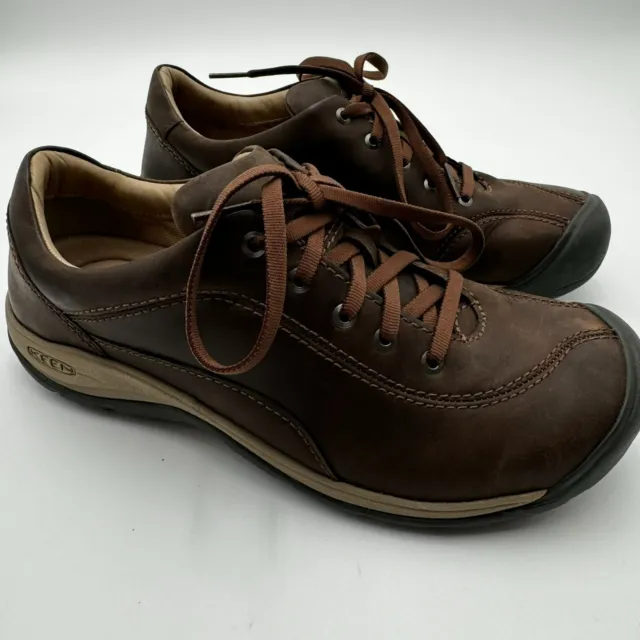 KEEN | Women's 9 Presidio II Brown Leather Trail Walking Shoes Sneakers 1018318
