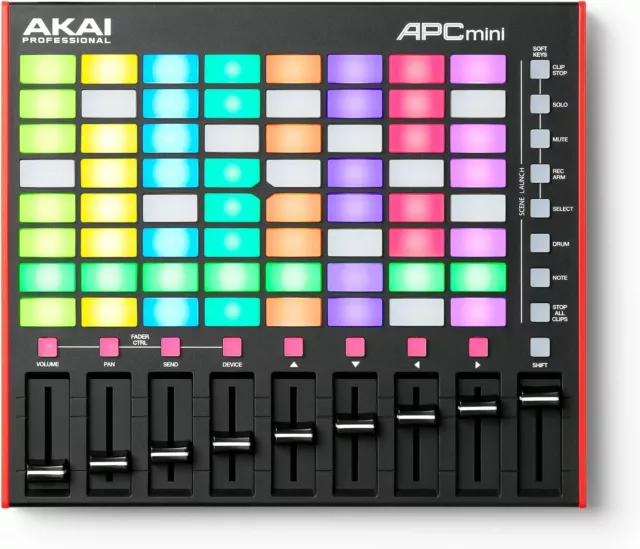 AKAI Professional APC Mini MK2 – Contrôleur MIDI USB 64 Pads RGB pour Lancer des 2