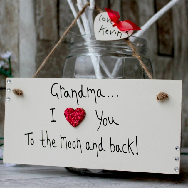 Personalisierte Plakette Mütter Geburtstag Kindermädchen Nanna Oma Oma Nan Oma