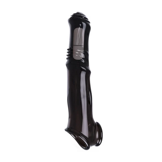 Gaine Pour Pénis Realrock - 17 X 4 Cm - Noire, Réaliste En TPE - Sextoy Homme