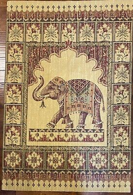 Corona Decor Co. Regal Wall Hanging Tapestry Old World Elephant 48” X 74”