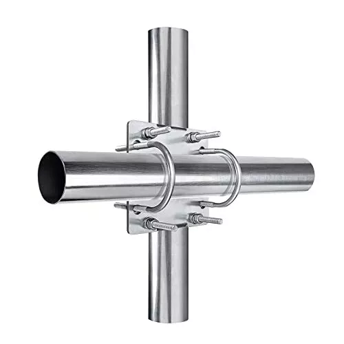 Antenna Mast Clamp Cross-Over Bracket Kit with U Bolts for 1"-1.8" OD Poles, ... Antenna Mast Clamp Cross-Over Bracket Kit with U Bolts for 1"-1.8" OD Poles, ...