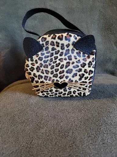 NWOT Fashion Cat Purse Handbag Convertible Shoulder Bag Crossbody Black