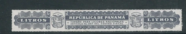 Panama Circa (?) Timbre Para Licores Nacionales Channel Island VF Gebraucht