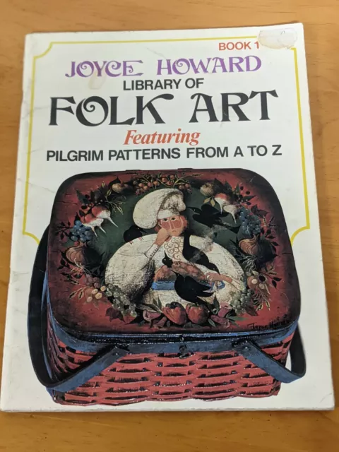 Patrón de pintura vintage de la biblioteca de arte popular peregrino de la A a la Z Bk Joyce Howard