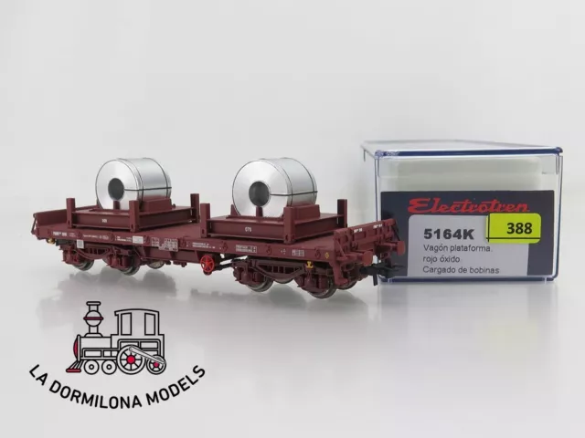 Jm388 H0 =Dc Electrotrain 5164K Wagon Coil Loading Platform Renfe - Original Packaging