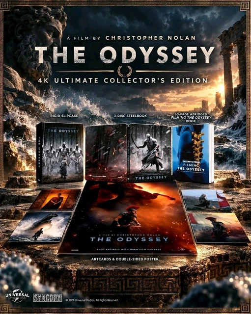 (入手困難品)U.K. Ultimate Collector's Edition THE ODYSSEY 4K UHD Steelbook Limited Ultimate Collectors Edition