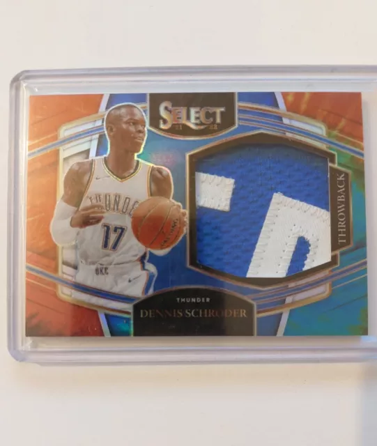 Panini Select Throwback 2021-22 Dennis Schröder Patch 11/25 Game Worn SP