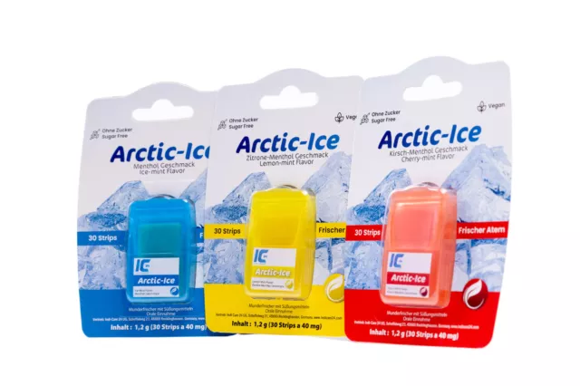 3er-mix  pocketpaks   "Arctic-Ice"   Munderfrischer Blättchen