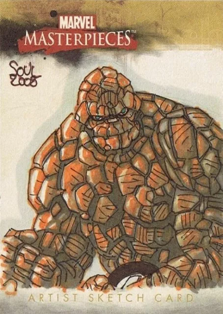Marvel Masterpieces 2008 Skybox Thing - Soul sketch card