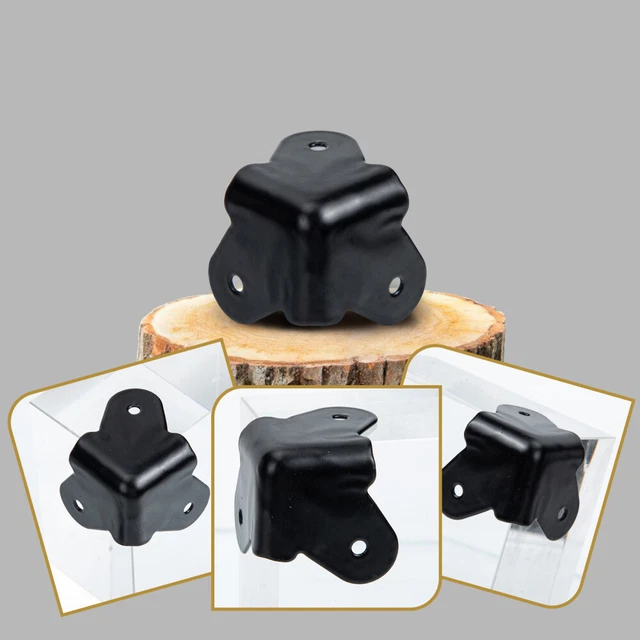 80 Pcs Vintage Metal Book Corner Protectors - Mixed Colors, 0.91 Inch, With Storage Box