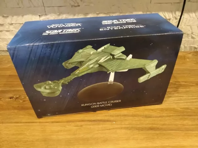 Star Trek Eaglemoss XL KLINGON BATTLE CRUISER 2009 MOVIE modello speciale IMBALLO ORIGINALE