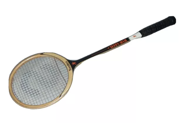 Sondico Super Devil selten & Vintage hölzerner Squashschläger wie von Roland Watson gebraucht