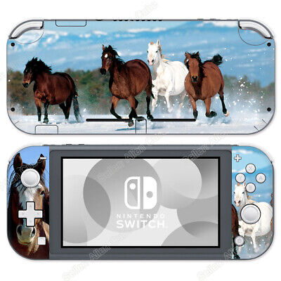 Nintendo Switch Lite Skin Wild Running Horse #1 Vinyl Sticker Protective Cover