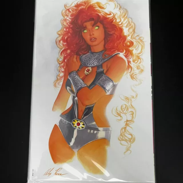 Tales of the Teen Titans #1 (2023) Alex Ross Starfire Virgin SDCC Exclusive