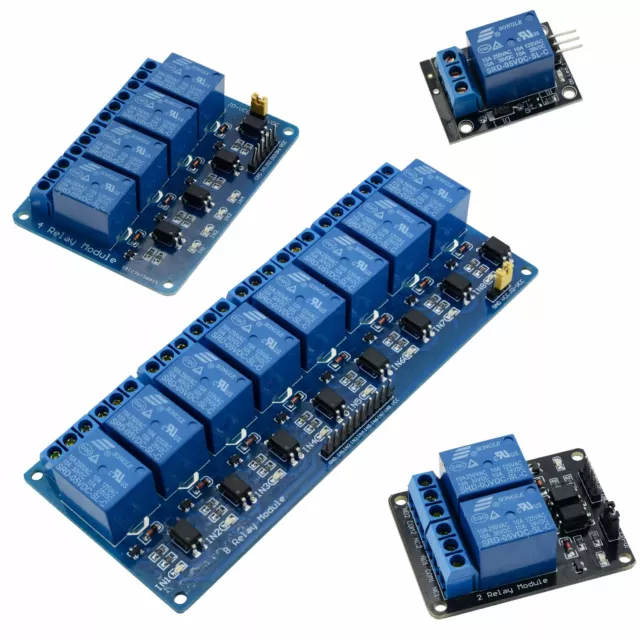 5V 1/2/4/8 Channel Relay Board Module for Arduino Raspberry Pi ARM AVR DSP PIC