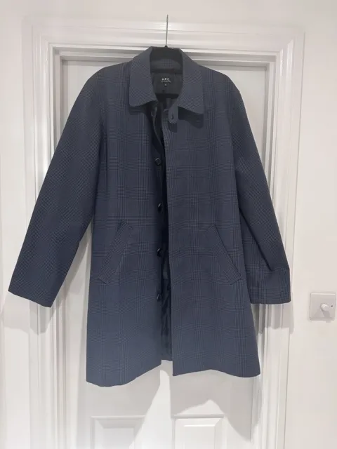 A.P.C. Mac Coat / Jacket [Navy, XL Extra Large, Very Good Condition]