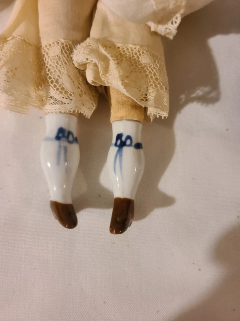Antique 12 in. Bisque Doll Cloth Body Porcelain Limbs & Head  DOROTHY 16