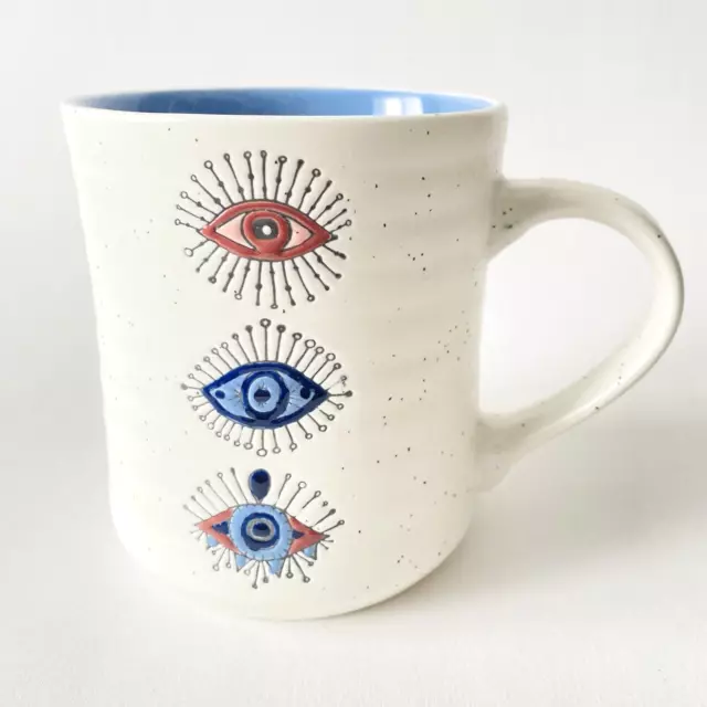 Stay Wild Moon Child Mystic Eye Good Vibes 18 oz Ceramic Hand Painted Mug