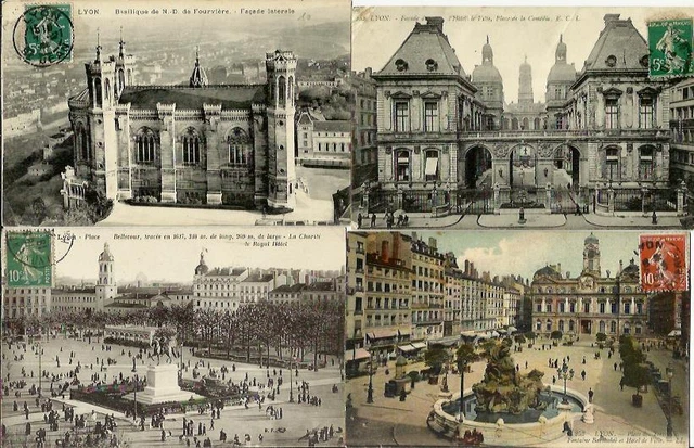 Lot De 185 Cartes Postales Anciennes De Lyon (Rhône) (Lot N°4).