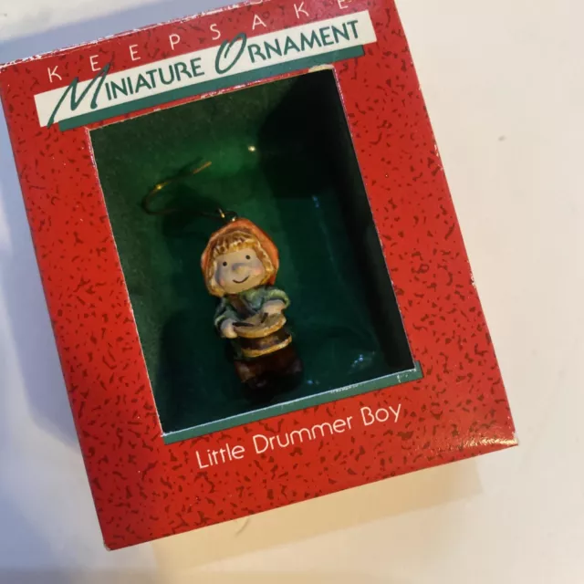 Hallmark Keepsake Miniature Christmas Ornament Little Drummer Boy 1988