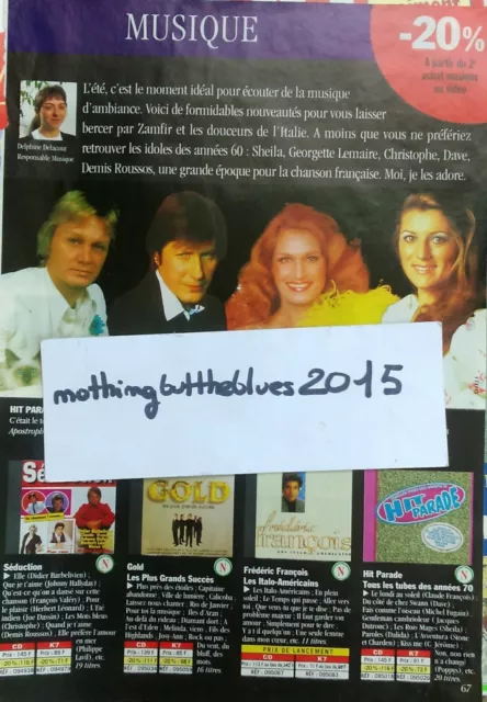 Claude François Jacques Dutronc Dalida Sheila coupure Le Grand Livre du mois