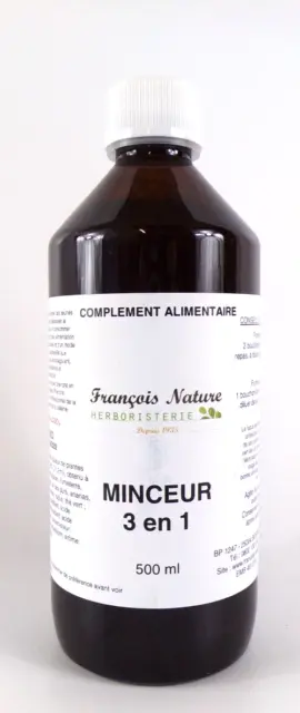 Francois Nature Minceur 3 En 1 - 500 Ml - Arome Fruits Rouges - 06/2024