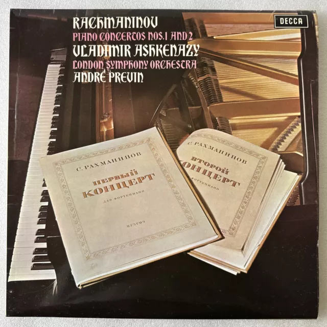 Andre Previn "Rachmaninov Piano Concertos No.1 & 2" Decca Sxl 6554 Vinyl Lp