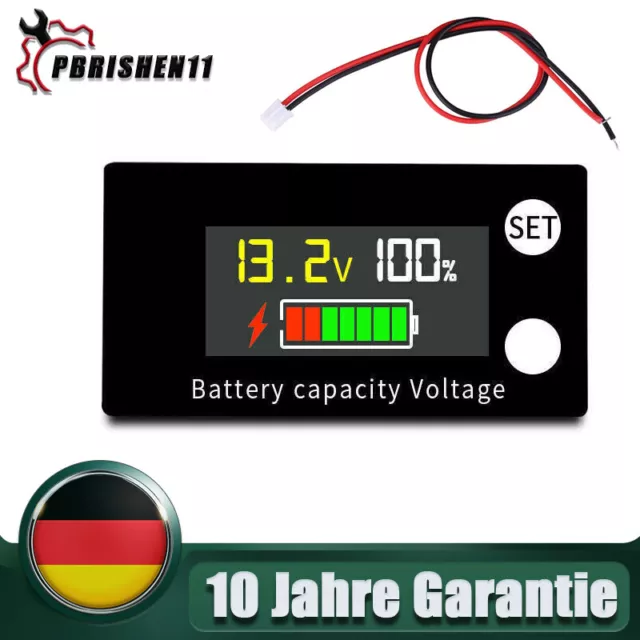 DC 8-100V Digital LCD Display Voltage Meter Voltmeter Battery Power Indicator DE