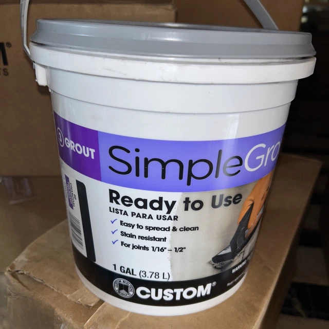 Simple Grout Pre-Mixed Tile Grout 1 Gallon 60 CHARCOAL