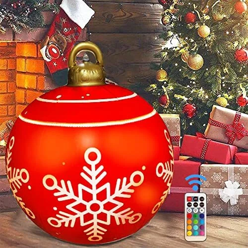 Adorno De Bola Navidad Inflable LED 2 Pasteles Decoración Para Exterior En Oferta EE. UU.