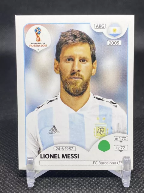 2018 FIFA World Cup Russia #288 LIONEL MESSI STICKER Black Back ARGENTINA Miami