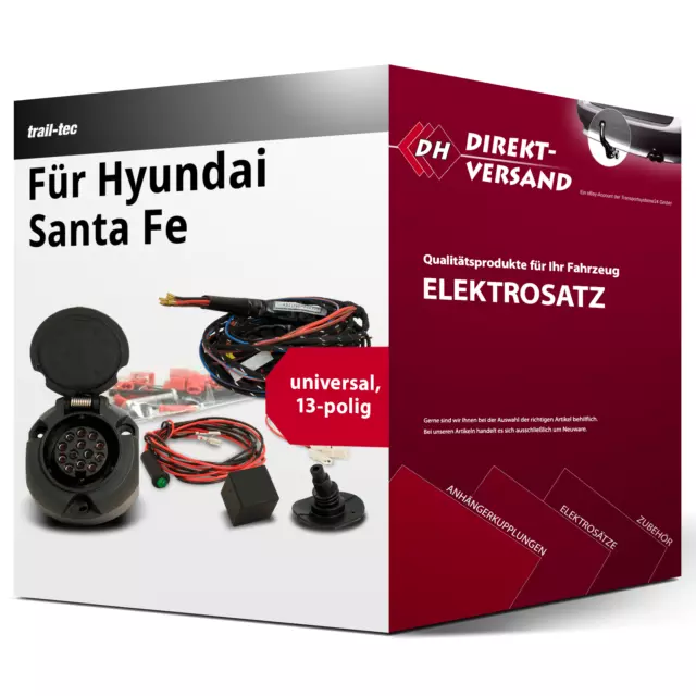 Für Hyundai Santa Fe III Typ DM Elektrosatz 13polig universell neu