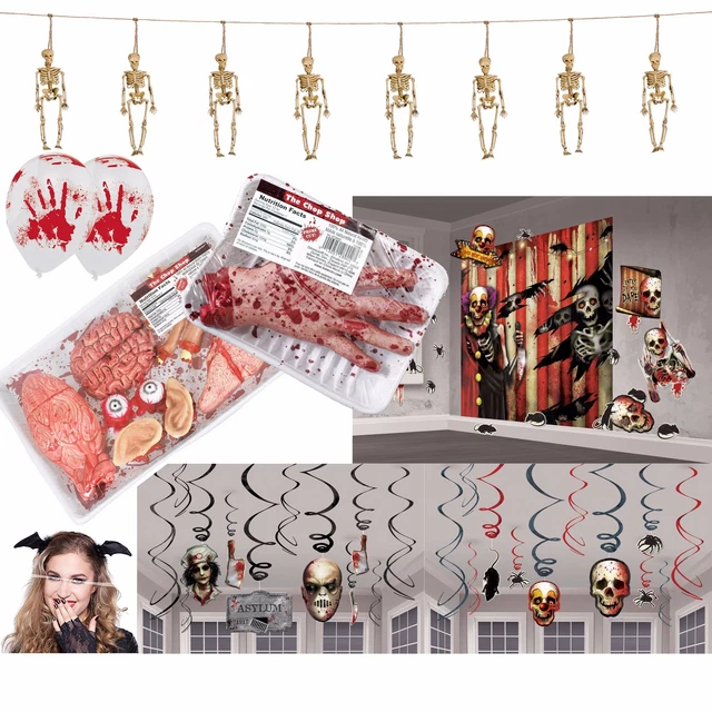 Halloween Horror Maske Set – Latexmaske Mit Plasma & Kunststoffmesser, Gruselig Für Partys & Kostüme