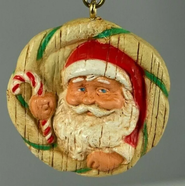 Hallmark Miniature Keepsake Ornament Visions Of Santa Handcrafted Vintage 1991