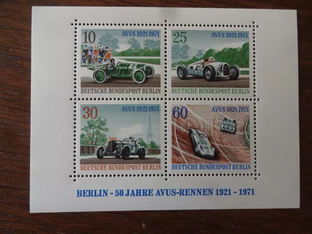 Briefmarkenset Deutsche Post 50 Jahre AVUS Berlin