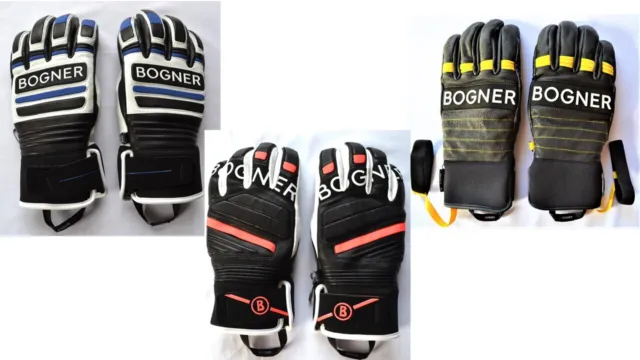 BOGNER HERREN SKI HANDSCHUHE GLOVES LEDER SILVAN UVP 270 € Gr 8 9 9,5 10,5 NEU