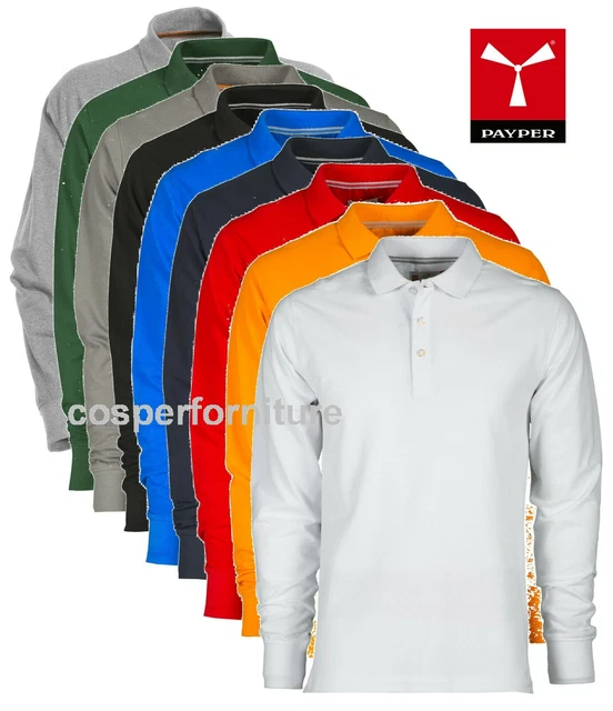 Polo uomo manica lunga 100% cotone Payper Florence OUTLET SOTTOCOSTO OCCASIONE