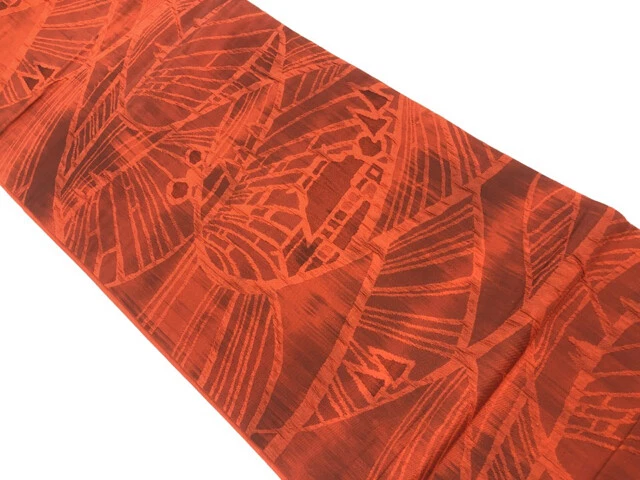 6367612: Japanese Kimono / Vintage Fukuro Obi / Woven Scenery