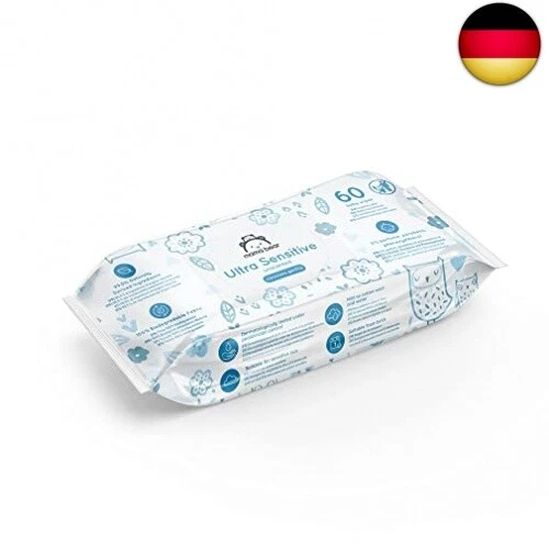 Amazon-Marke: Mama Bear Ultra Sensitive Baby Feuchttücher - 18er Packung (1080 3