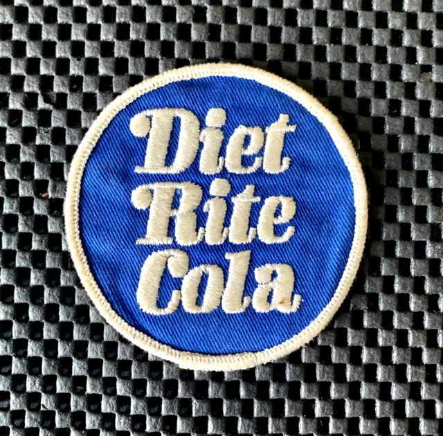 Diet Rite Cola Embroidered Sew On Only Soda Beverage Soft Drink Rc Cola Patch 3"