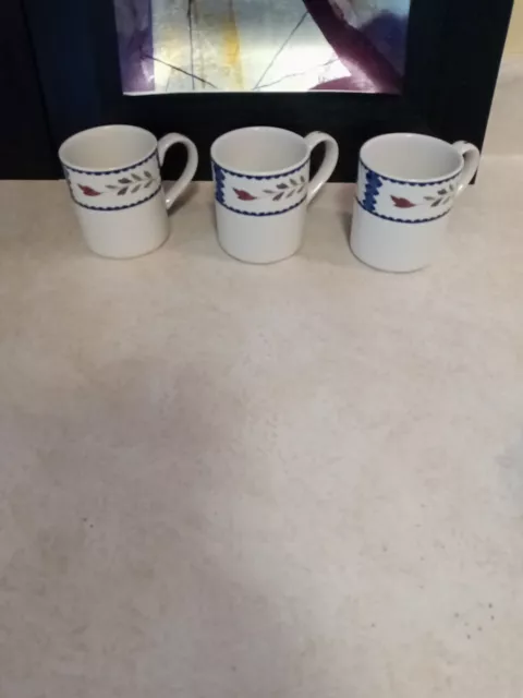 3-Vintage RARE Adams Lancaster Mugs, Excellent Condition. Bonus See Desc