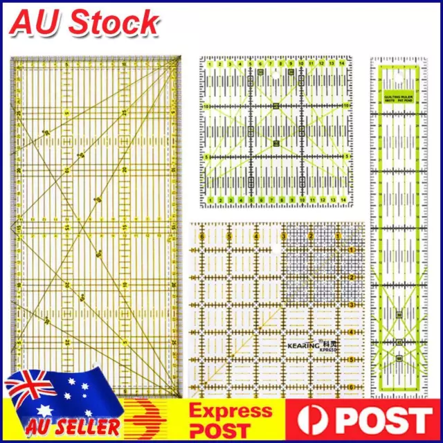 Acrylic Patchwork Ruler Double Color Quilting DIY Sewing Drawing Tools