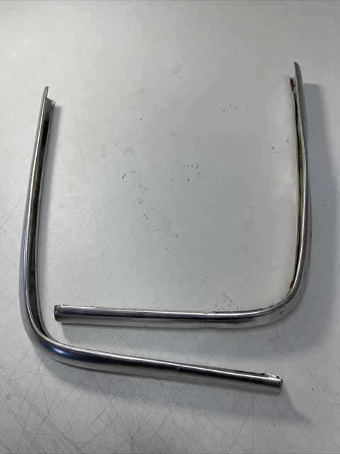 1961 Chevrolet Impala Belair Rear Quarter Corner Moldings 3787195 96￼