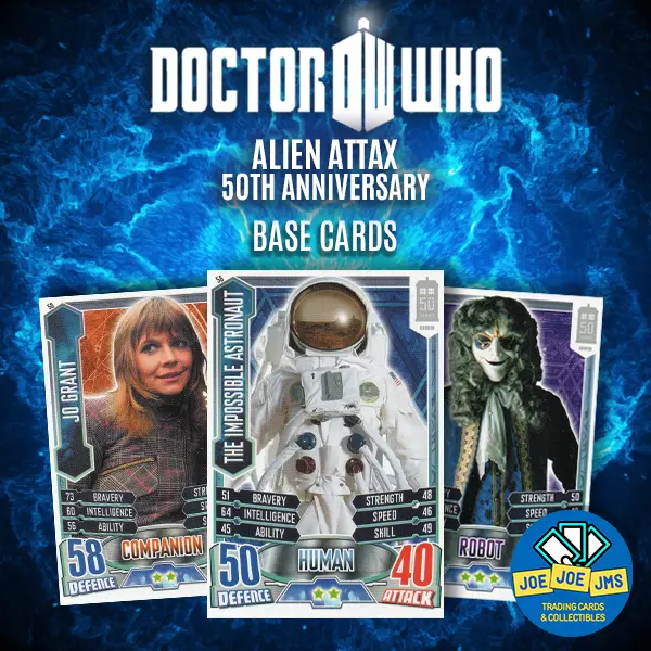 Topps Dr Doctor Who Alien Attax 50th Anniversary Common Base Cards - Pick!