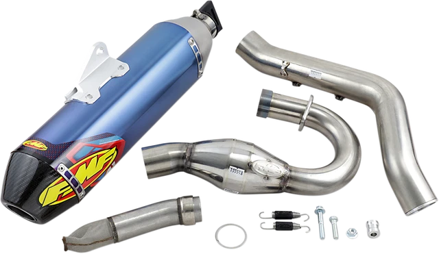 FMF 4.1 Full Exhaust w/MegaBomb Head Pipe Blue Yamaha YFZ450R EFI 09-22 044438