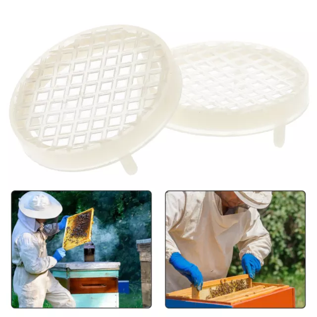 5 piezas de accesorios para equipo de apicultor de herramientas de bazo jaula reina