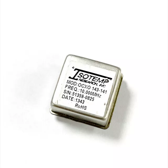 ISOTEMP OCXO 143-141 10.000 MHz OCXO Crystal Oscillator 5VDC Square Wave