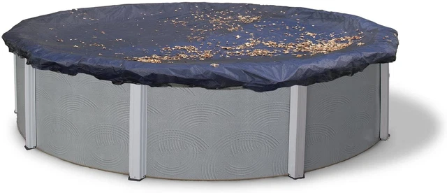 Blue Wave BWC508 24-Ft round Leaf Net above Ground Pool Cover,Black, 24-Feet