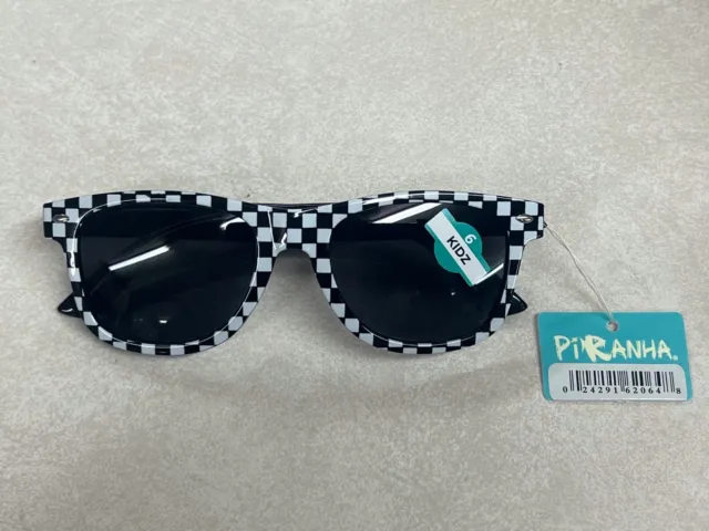Piranha Kids Checkered 100% UVA/UVB Protection Sunglasses New with Tags